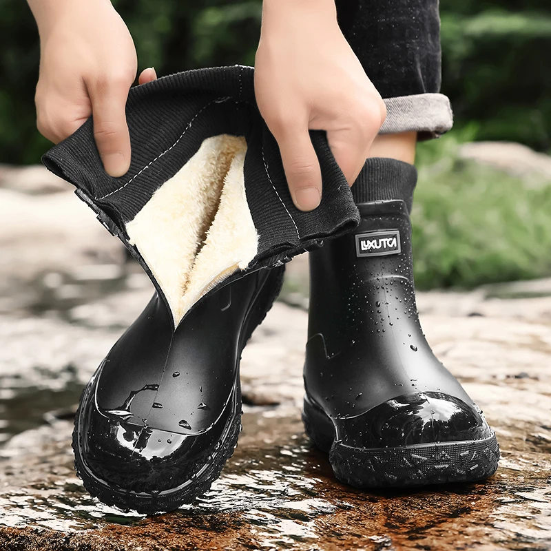 Fishing Socks - Męskie zimowe wodoodporne buty przeciwdeszczowe z