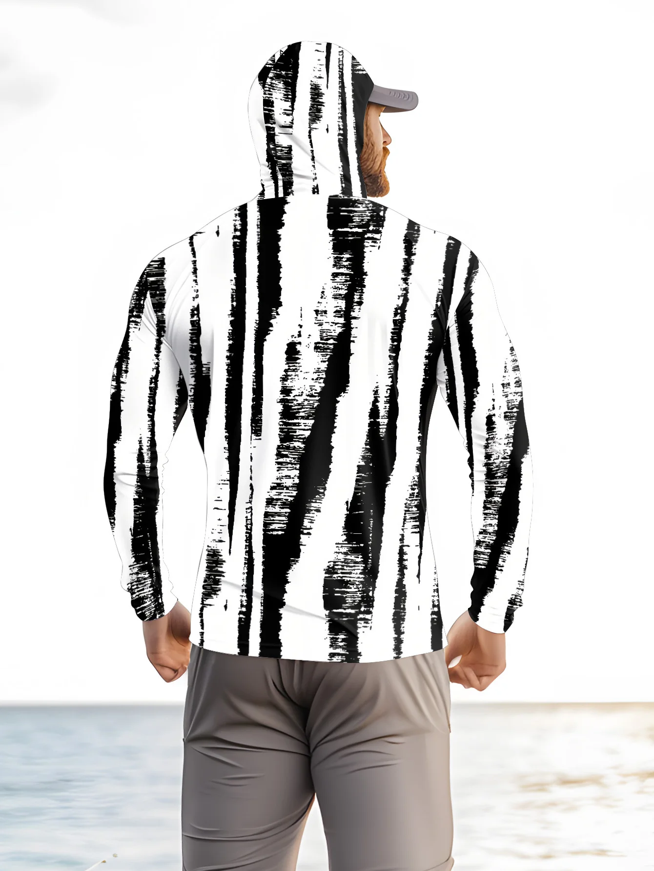Męska bluza z kapturem w czarn – Fishing Hoodie recenzja i cena
