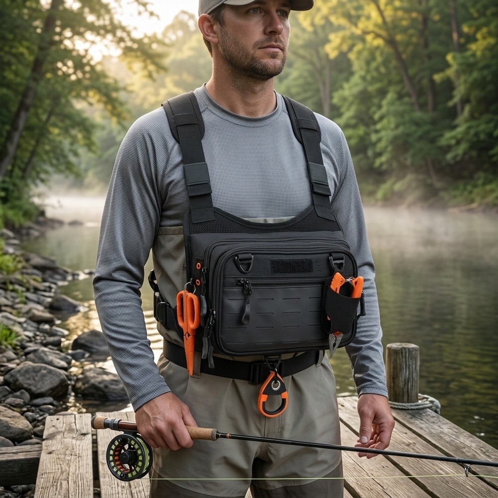 Plecak-szlafrok do wędkowania  – Fishing Vest recenzja i cena