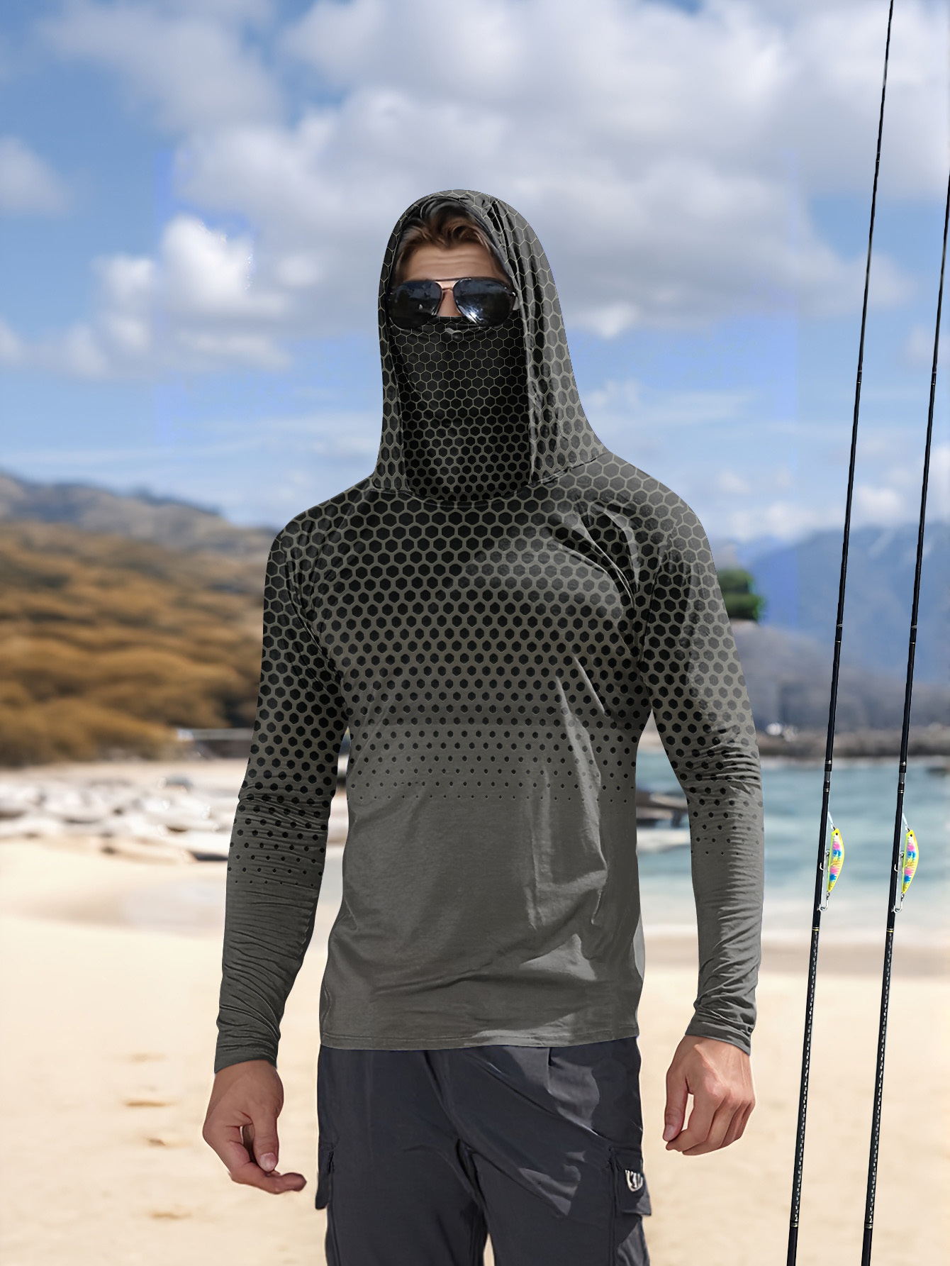 Męska letnia koszulka wędkarsk – Fishing Hoodie recenzja i cena